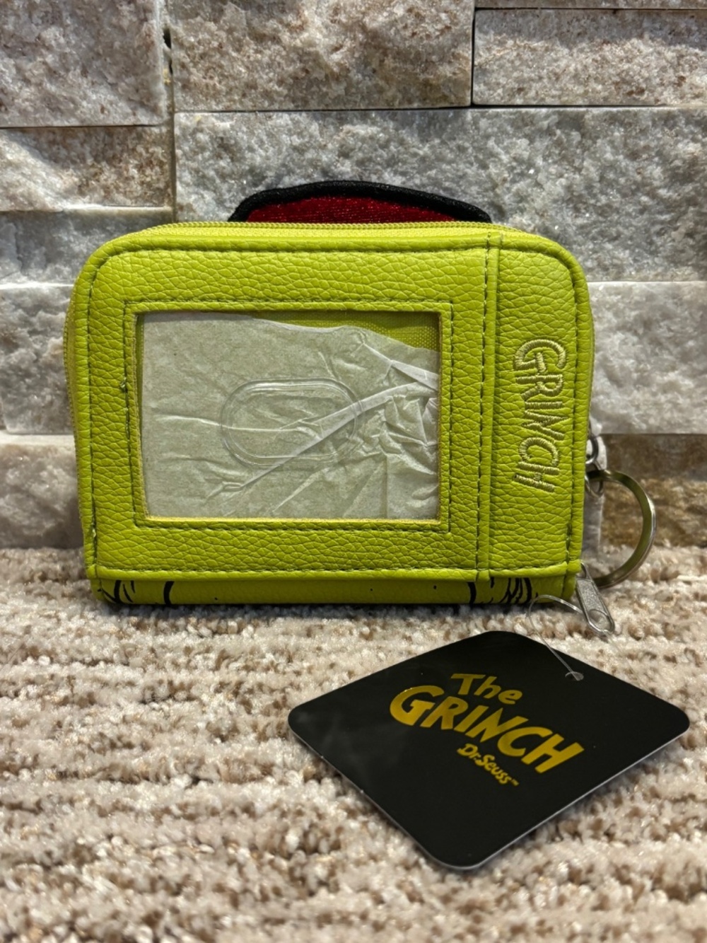 Dr. Seuss’ The Grinch Plush Tote Bag & Wallet Set - Officially Licensed - Picture 11 of 16